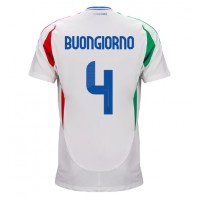 Echipament fotbal Italia Alessandro Buongiorno #4 Tricou Deplasare European 2024 maneca scurta